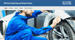 Desktop Screenshot of cliffcarterbodyshop.com